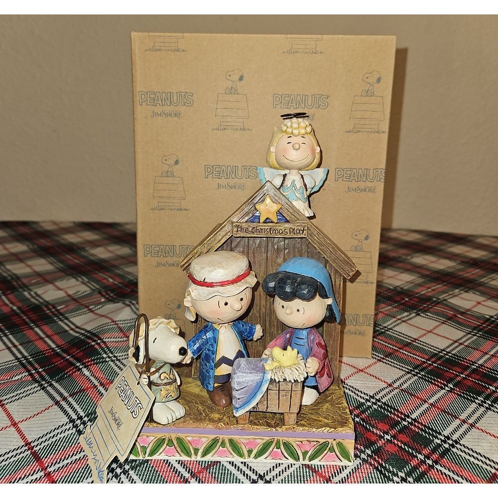 Jim Shore Peanuts "The Christmas Play" Holiday Decor